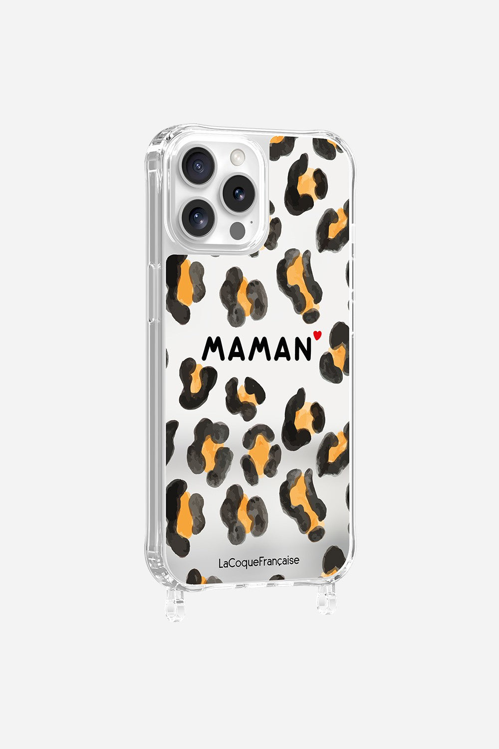 Coque Anneaux Miroir Imprimee Maman Leopard