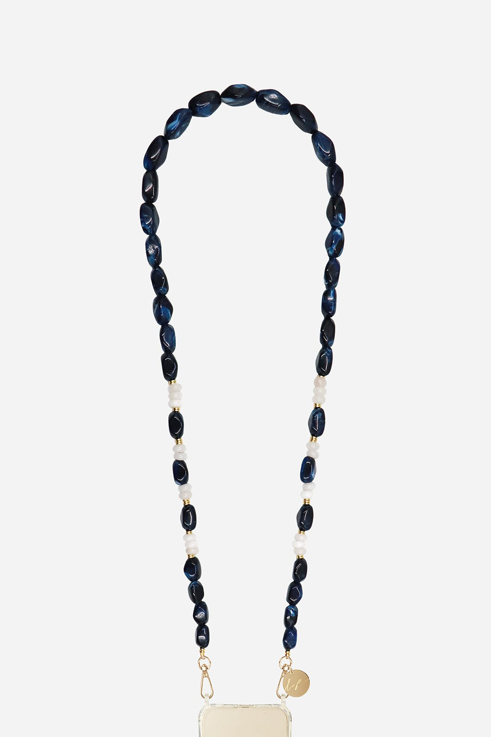Chaine Longue Damaris Bleu 120 cm