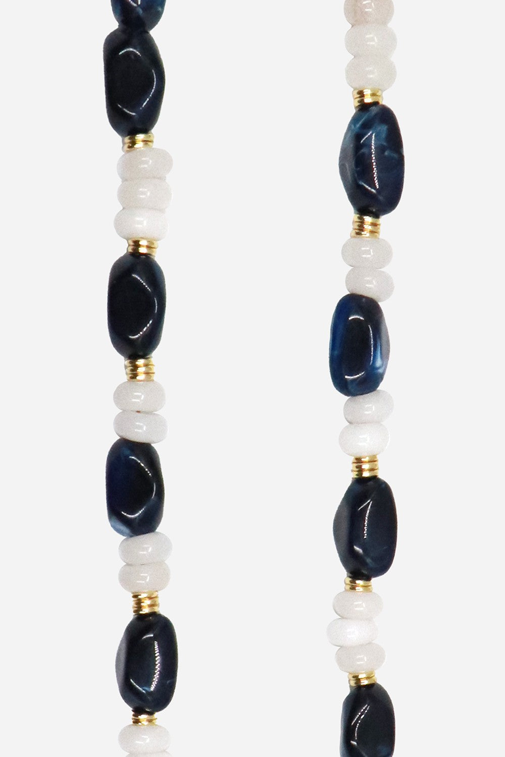 Chaine Longue Damaris Bleu 120 cm