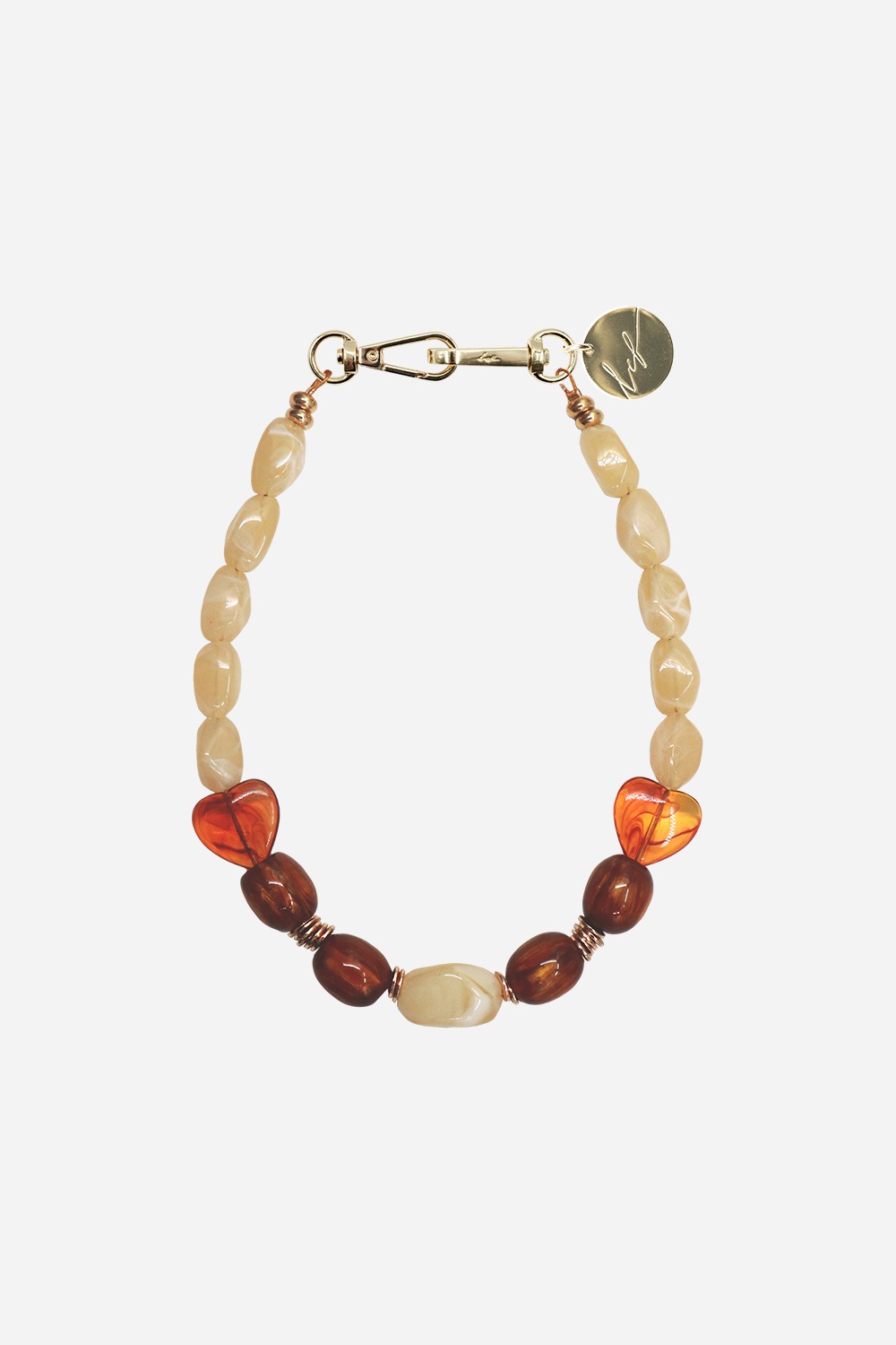 Jewelry Necklace Dolly Beige 40 cm