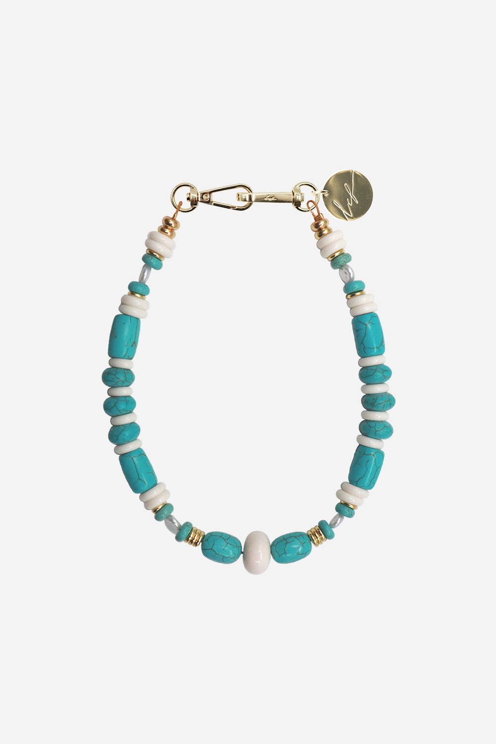 Chaine Courte Cleo Turquoise 40 cm