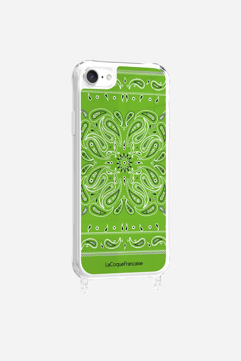 Coque Anneaux Imprimee Bandana Vert Fluo