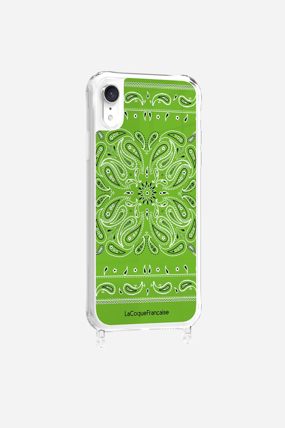 Printed Bandana Rings Case Neon Green