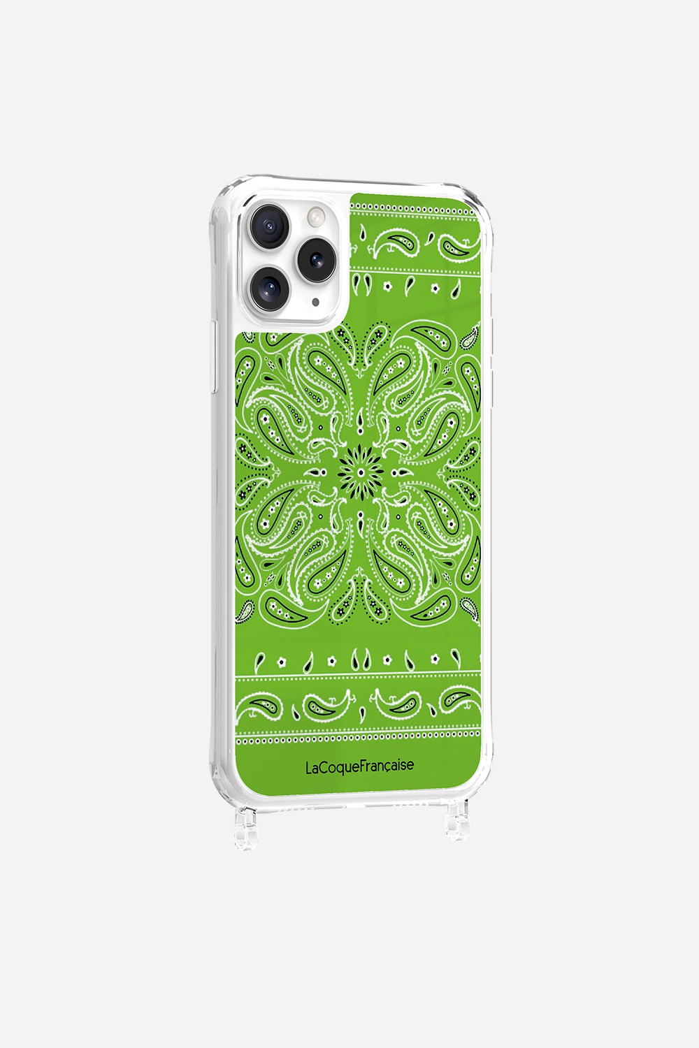 Coque Anneaux Imprimee Bandana Vert Fluo - 21