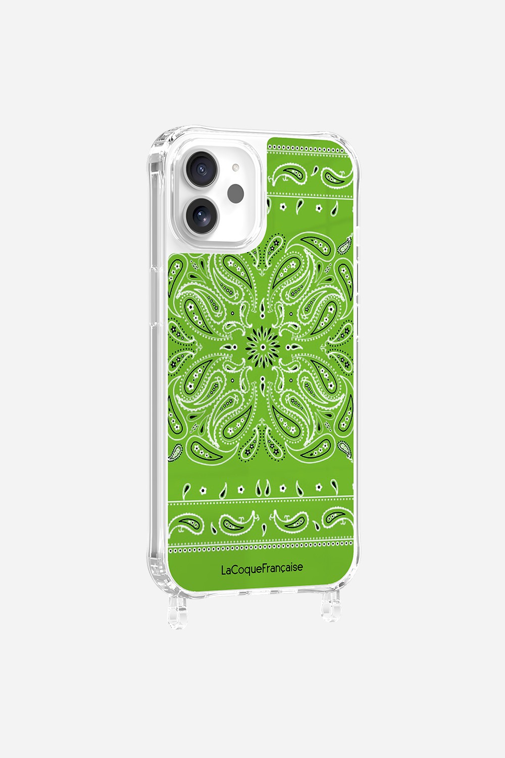 Printed Bandana Rings Case Neon Green