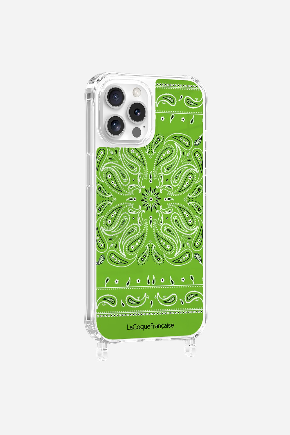 Printed Bandana Rings Case Neon Green