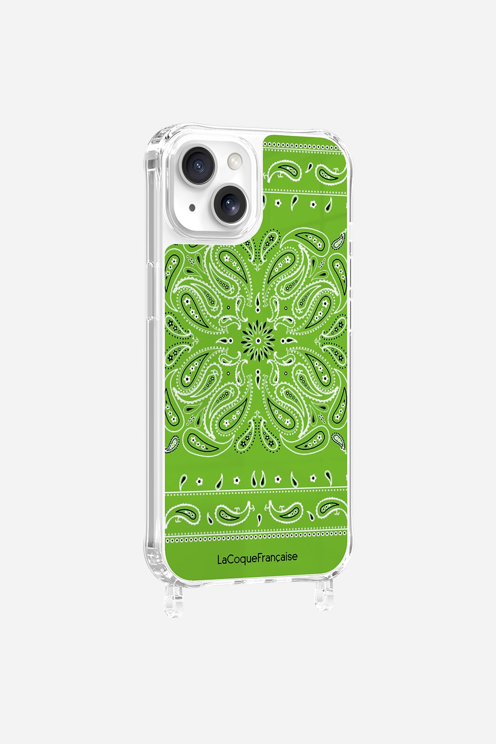Printed Bandana Rings Case Neon Green