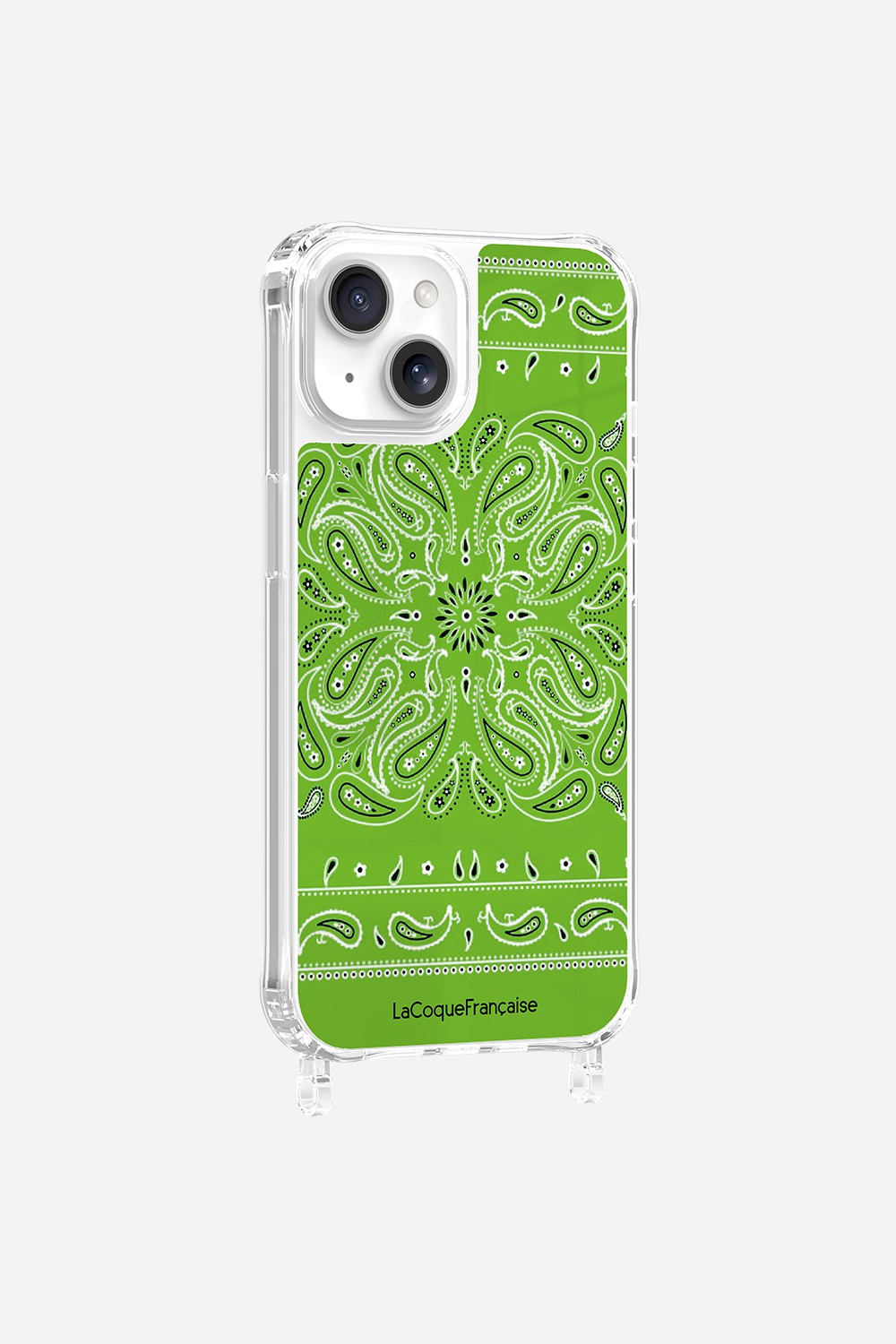 Coque Anneaux Imprimee Bandana Vert Fluo - 12