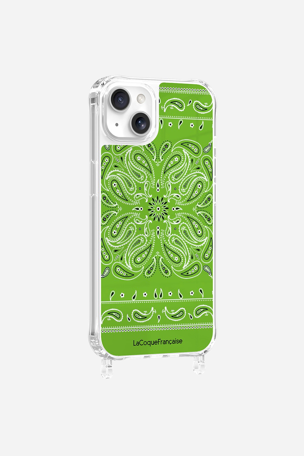 Coque Anneaux Imprimee Bandana Vert Fluo - 13
