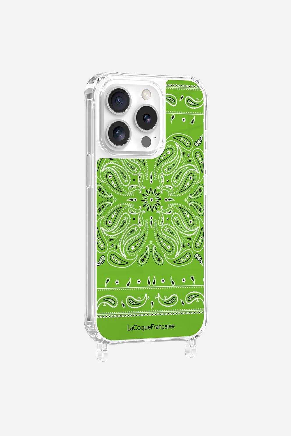Coque Anneaux Imprimee Bandana Vert Fluo