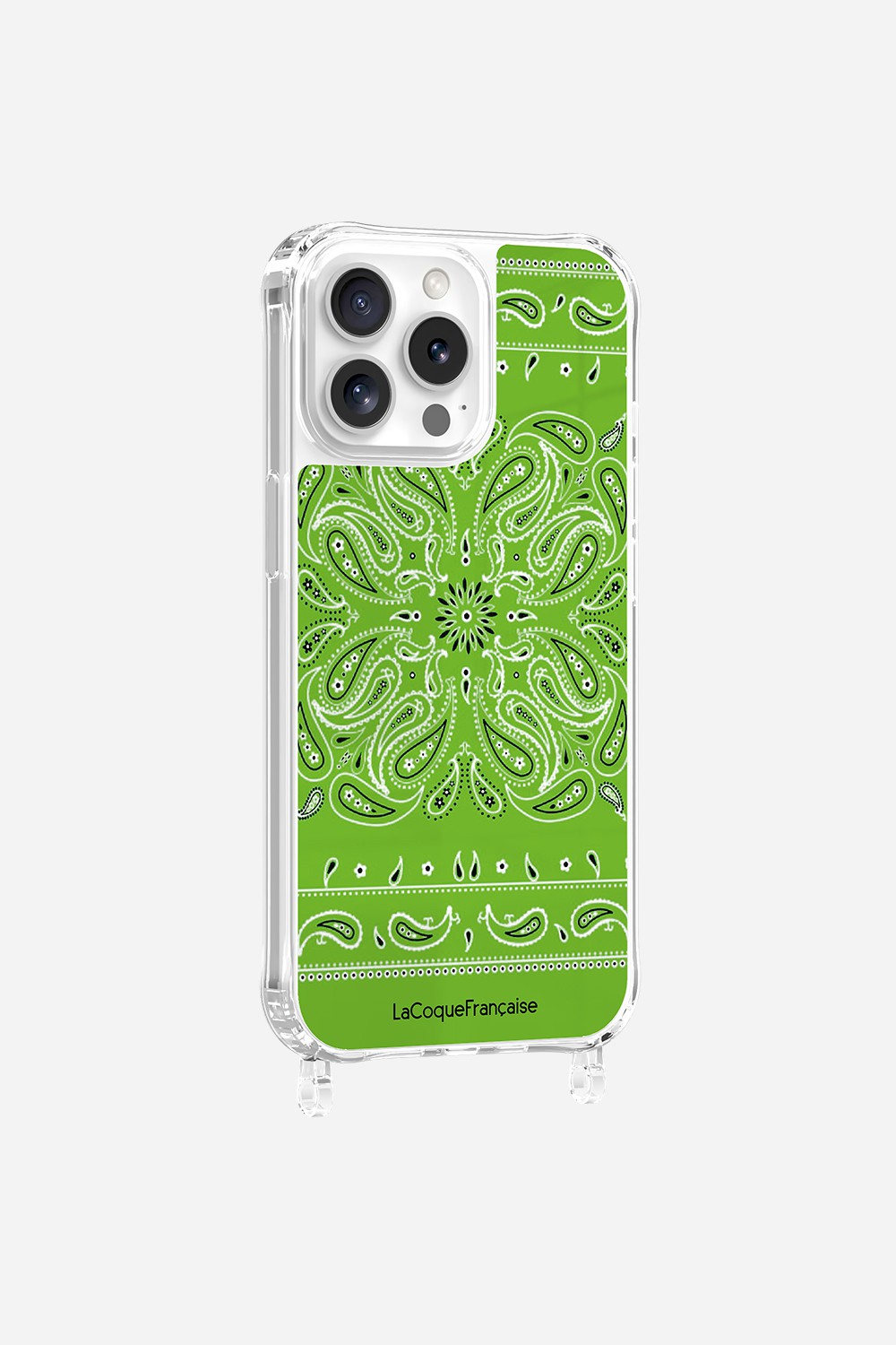 Printed Bandana Rings Case Neon Green