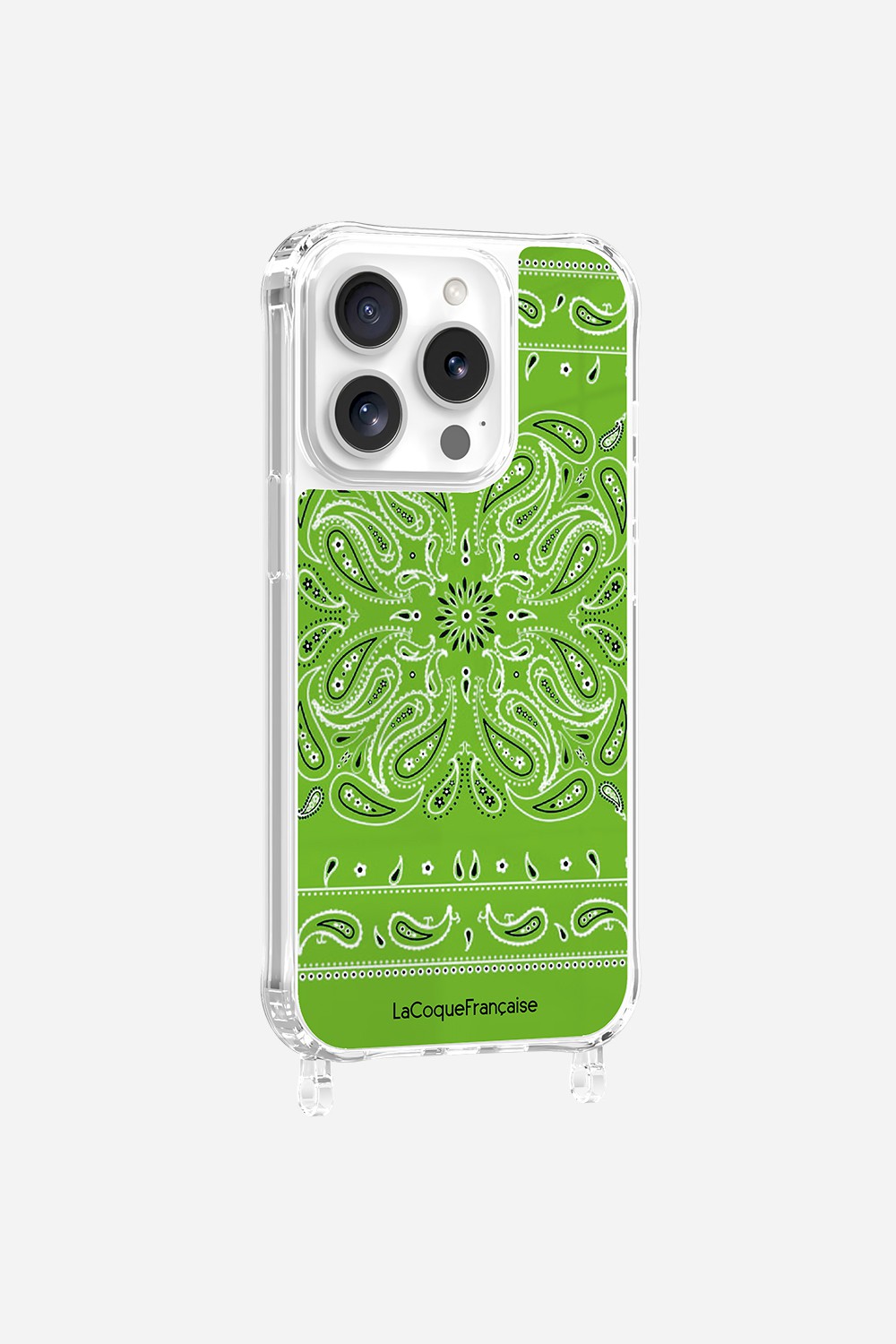 Printed Bandana Rings Case Neon Green