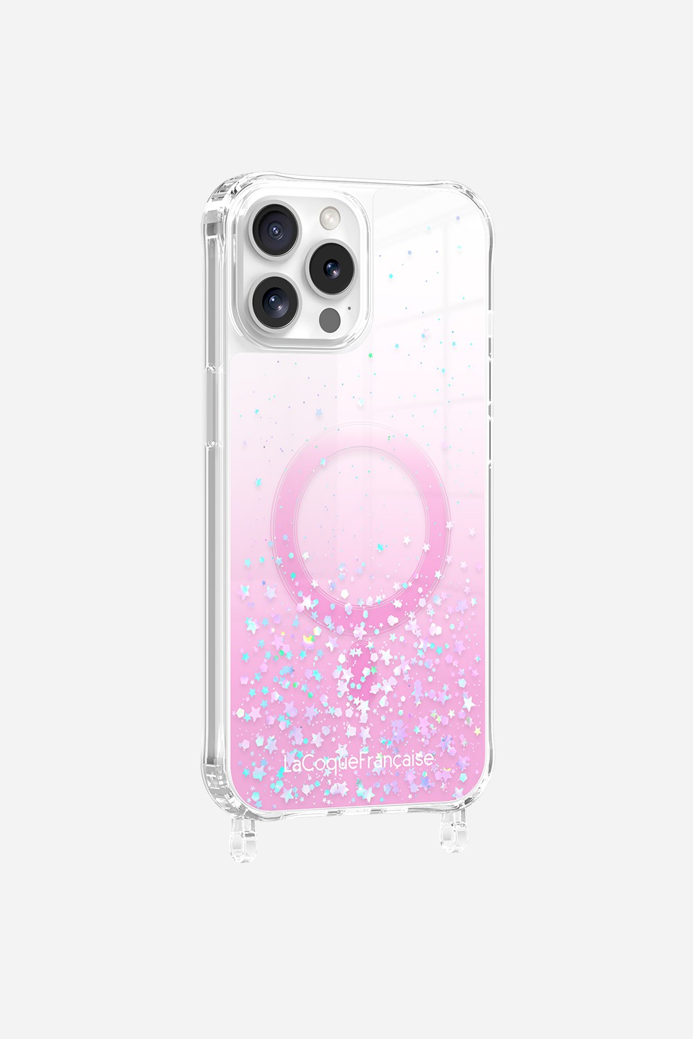 Coque Anneaux Paillettes Magsafe Rose - 20