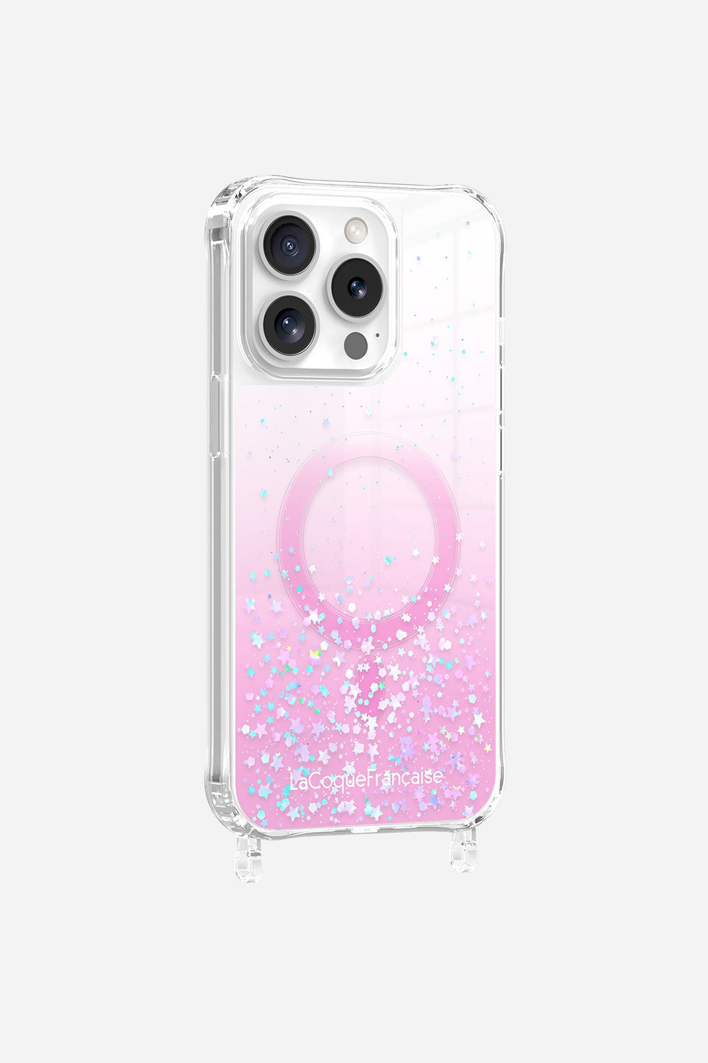 Coque Anneaux Paillettes Magsafe Rose - 15