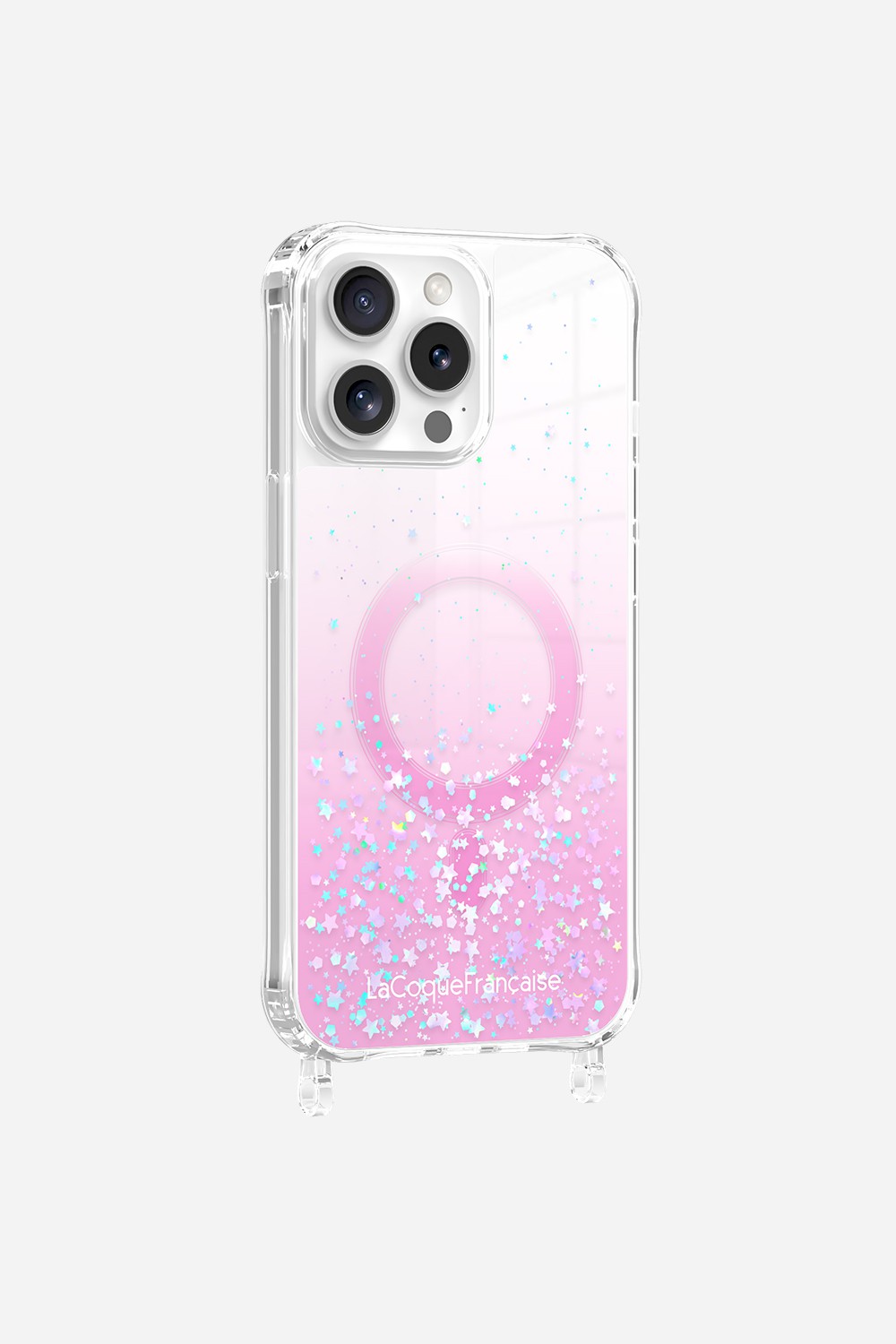 Magsafe Pink Glitter Rings Case