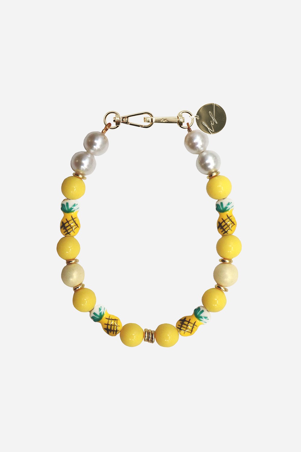 Chaine Courte Vaiana Jaune 40 cm