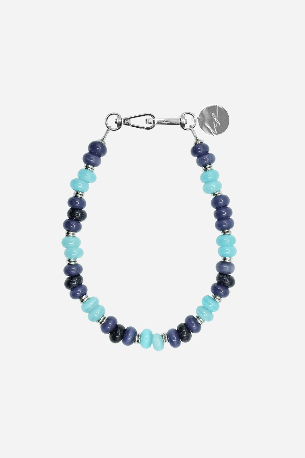 Chaine Courte Abu Bleu 40 cm