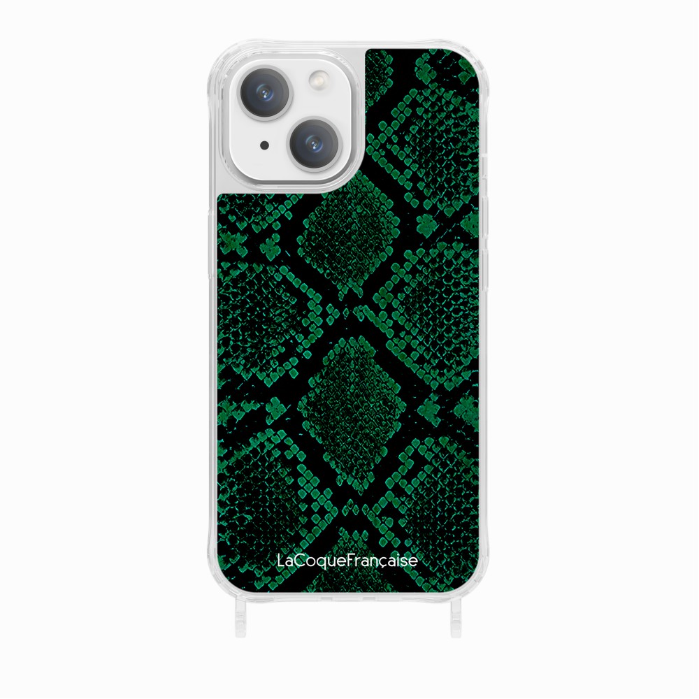 Coque Anneaux Imprimee Python Vert - 11