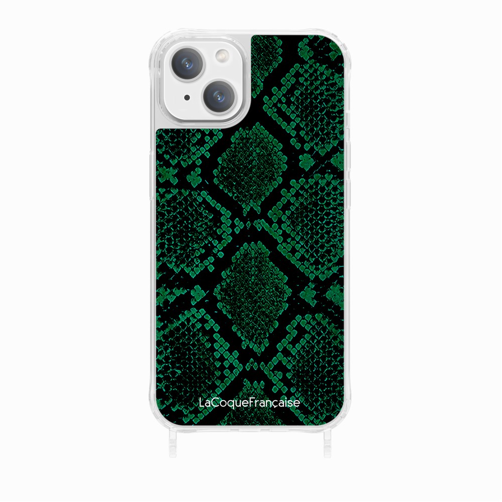 Coque Anneaux Imprimee Python Vert - 12