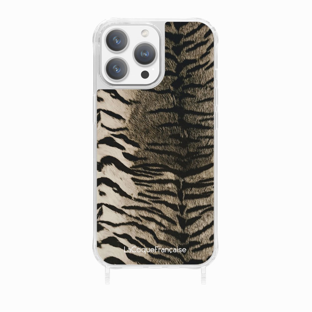 Coque Anneaux Imprimee Zebre Gris - 18