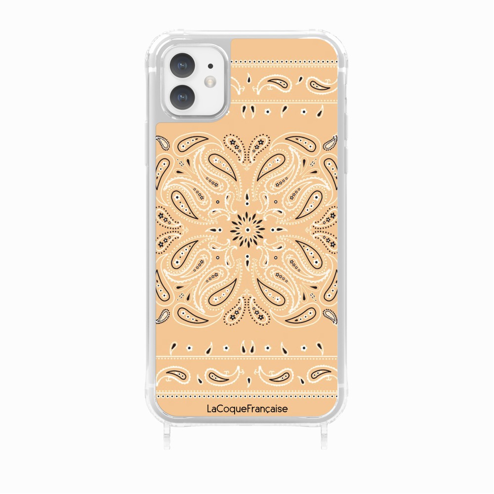 Coque Anneaux Imprimee Bandana Beige - 24