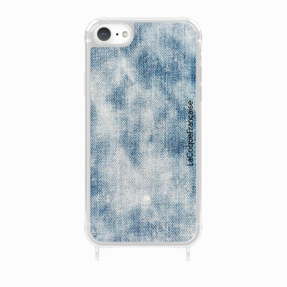 Coque Anneaux Imprimee Jean Bleu