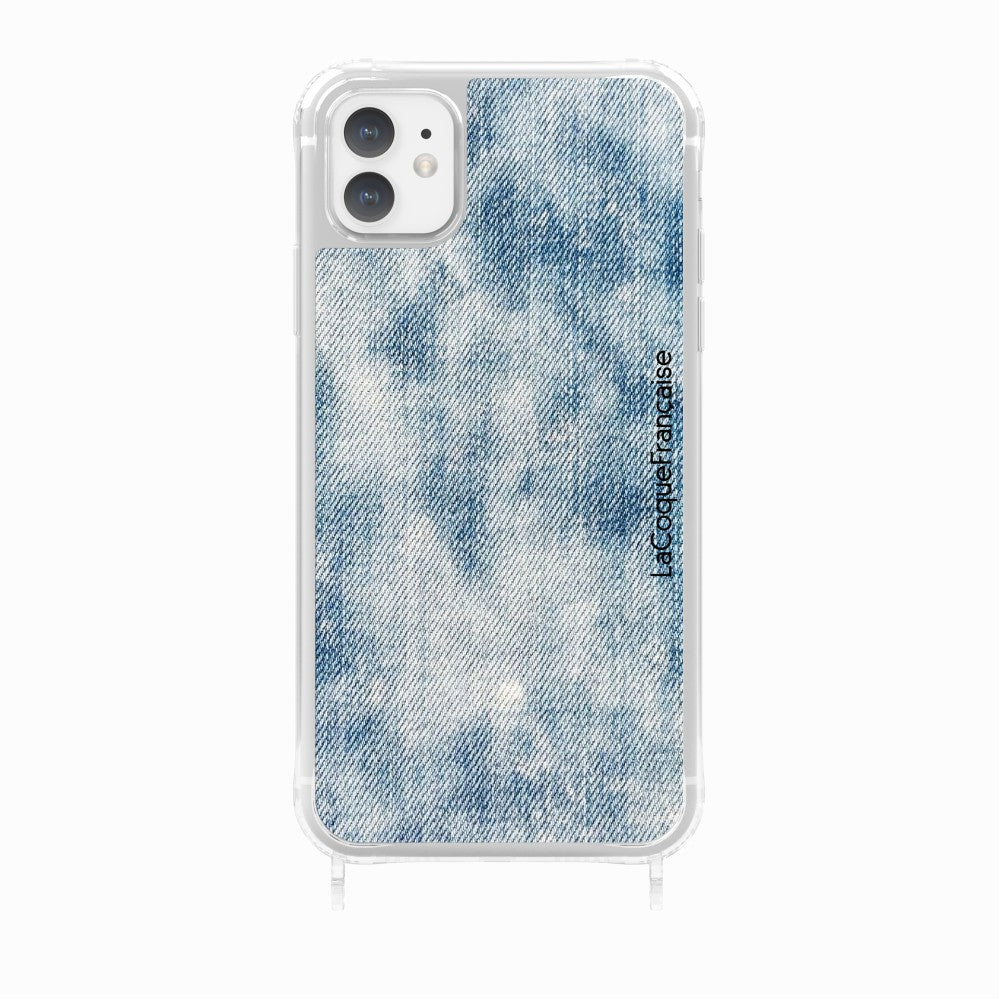 Coque Anneaux Imprimee Jean Bleu - 24