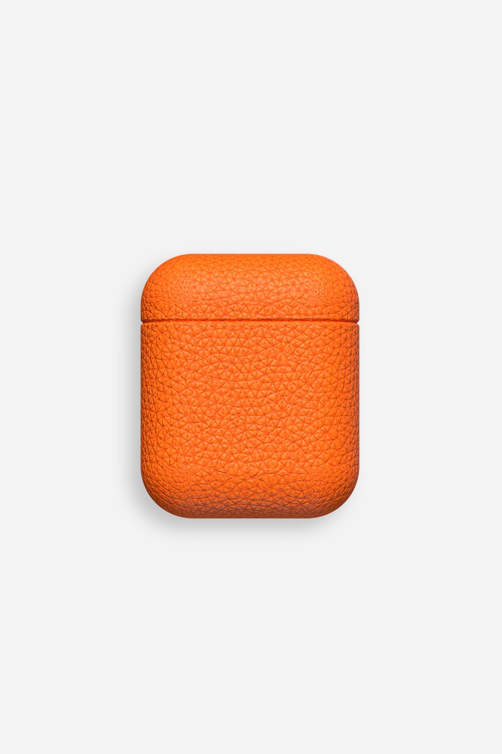 Coque Airpods Cuir Orange