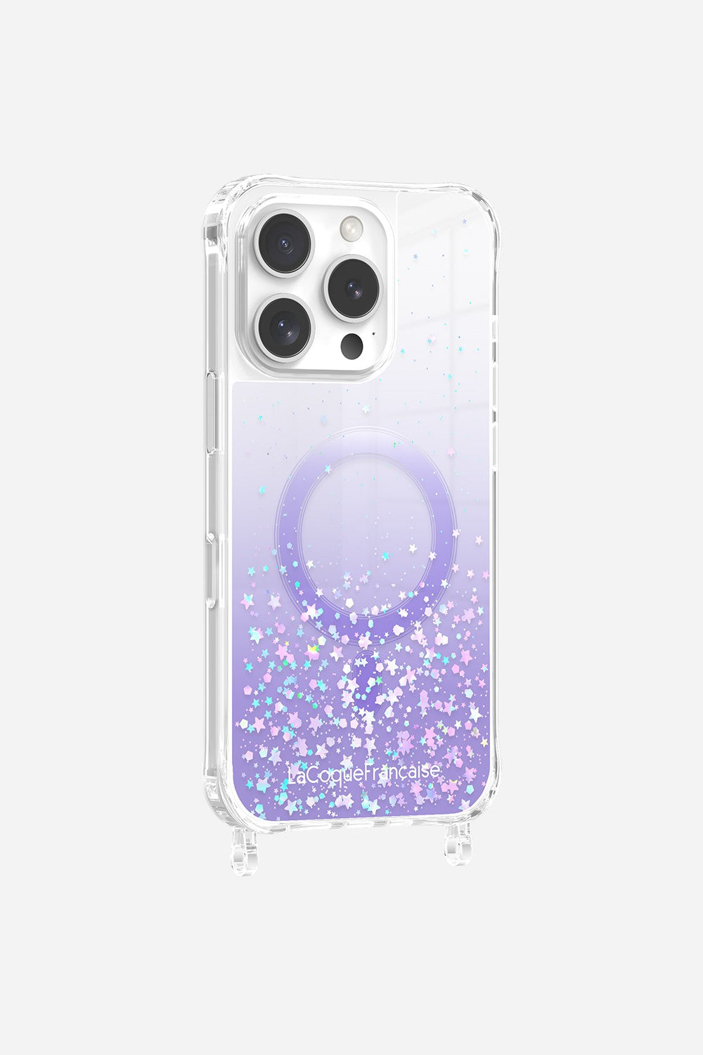 Coque Anneaux Paillettes Magsafe Violet - 7