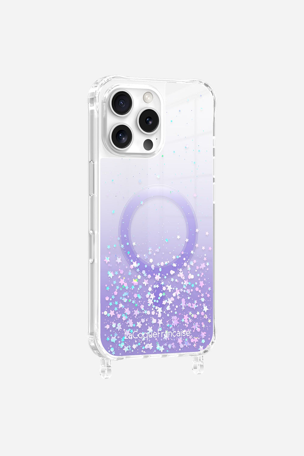Coque Anneaux Paillettes Magsafe Violet - 8