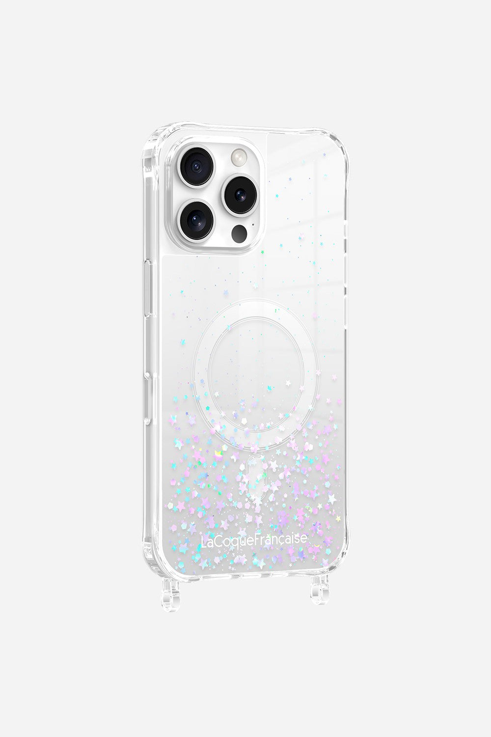 Coque Anneaux Paillettes Magsafe Argent - 8