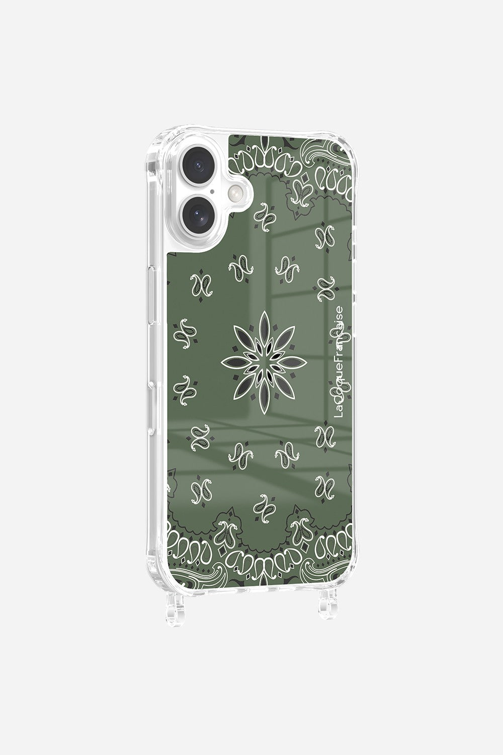 Coque Anneaux Imprimee Bandana Kaki - 10