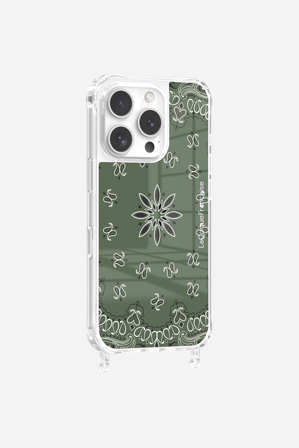 Coque Anneaux Imprimee Bandana Kaki - 7