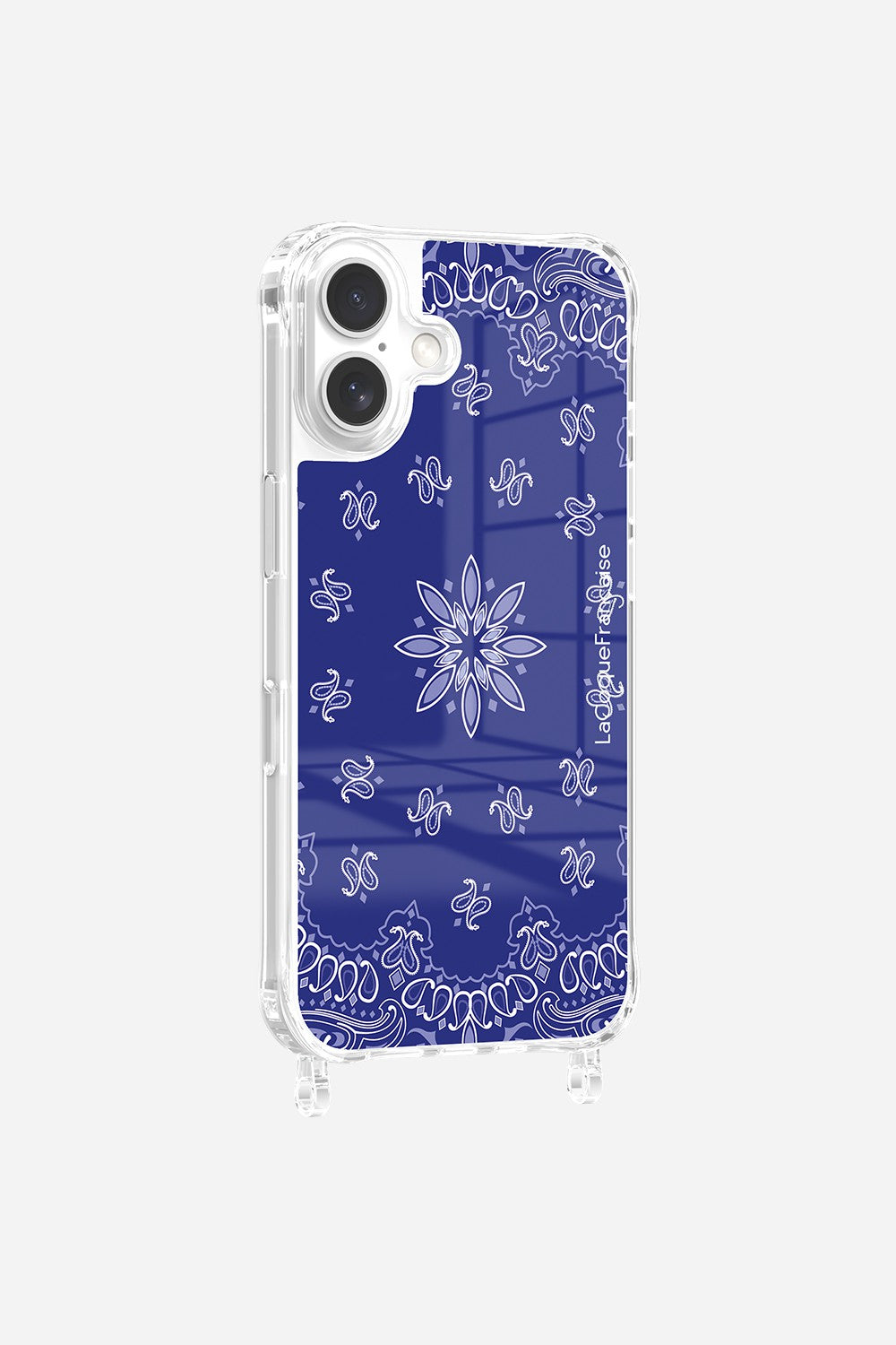 Blue Bandana Printed Rings Case