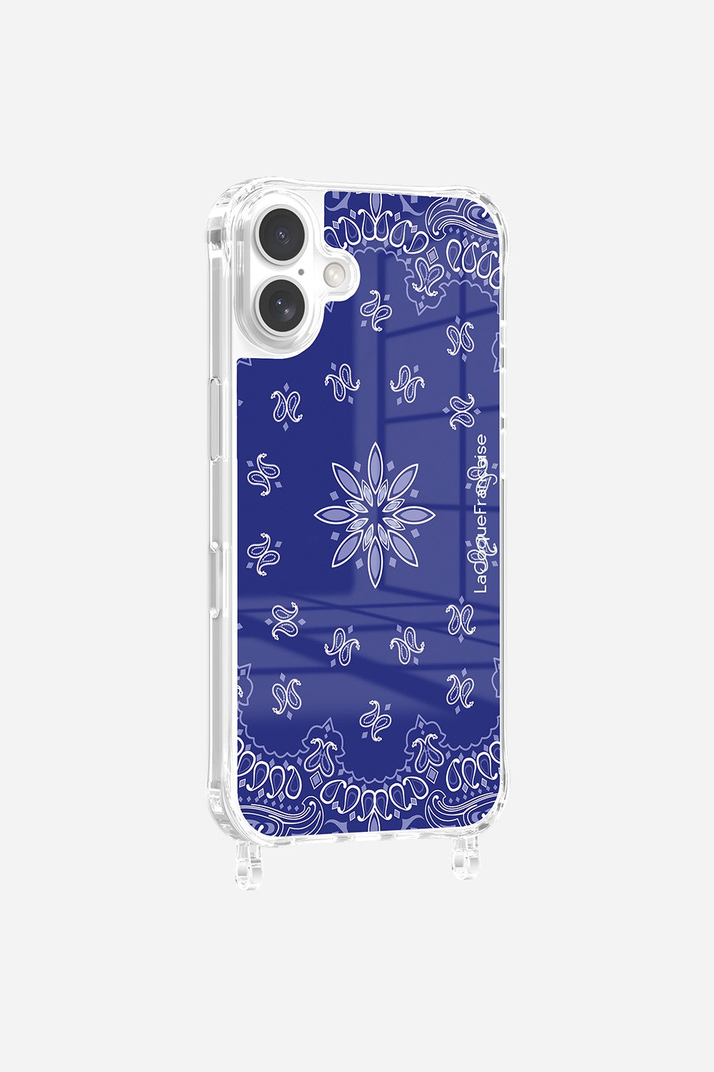 Coque Anneaux Imprimee Bandana Bleu - 9