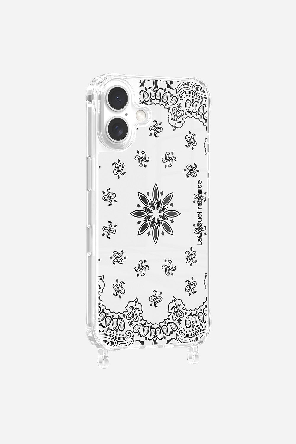 White Bandana Printed Rings Case