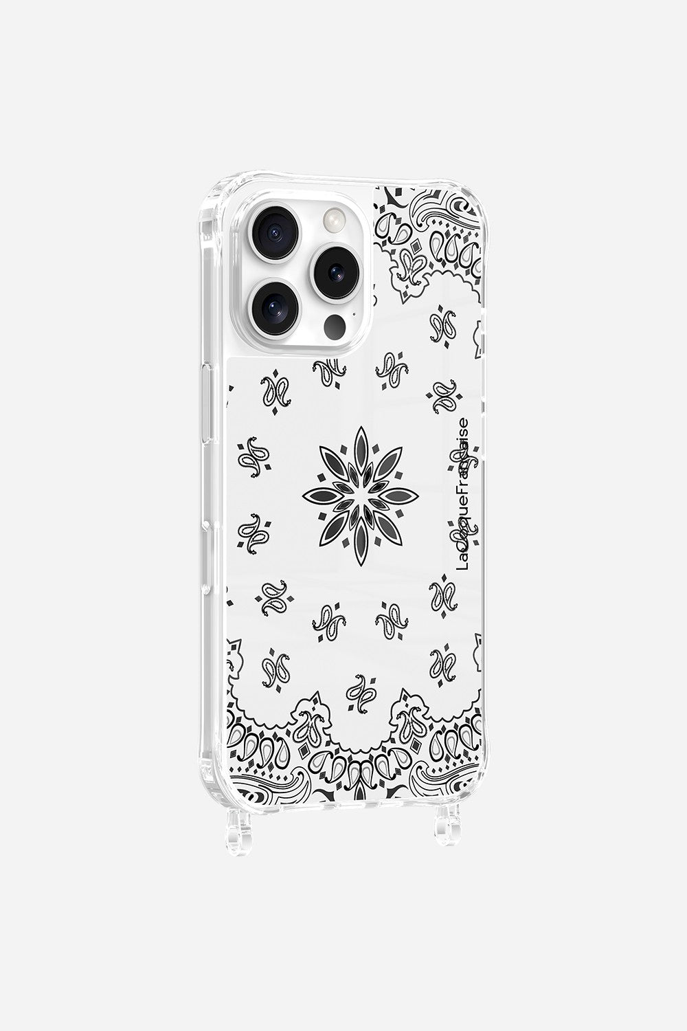 White Bandana Printed Rings Case