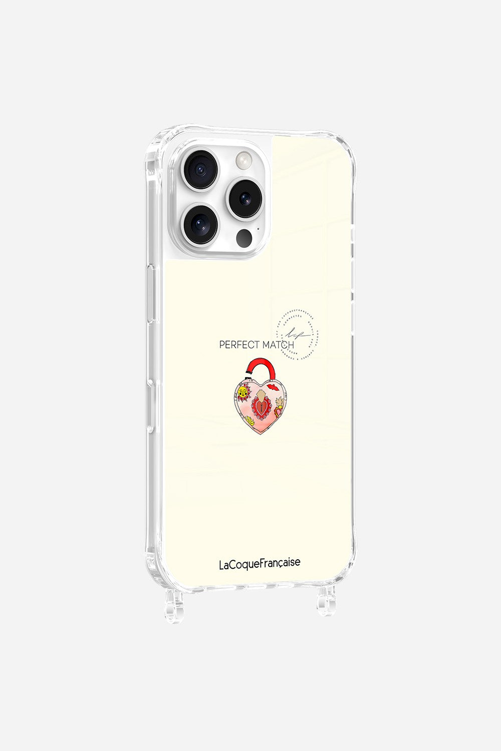 Coque Anneaux Imprimee Cadenas Coeur