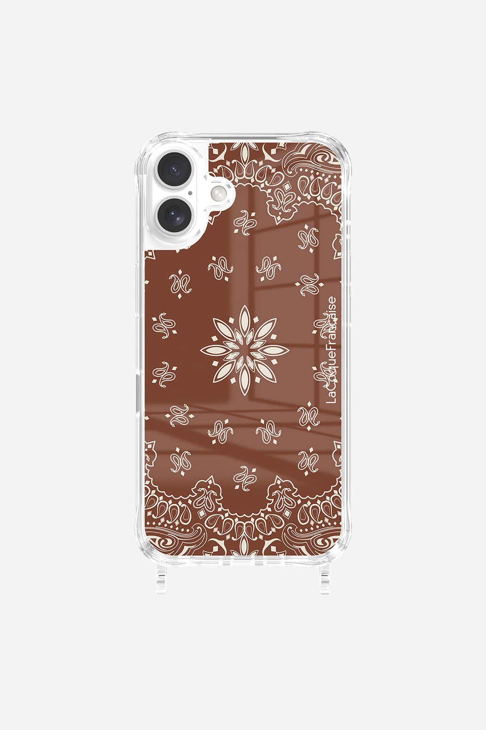 Coque Anneaux Imprimee Bandana Brun - 10