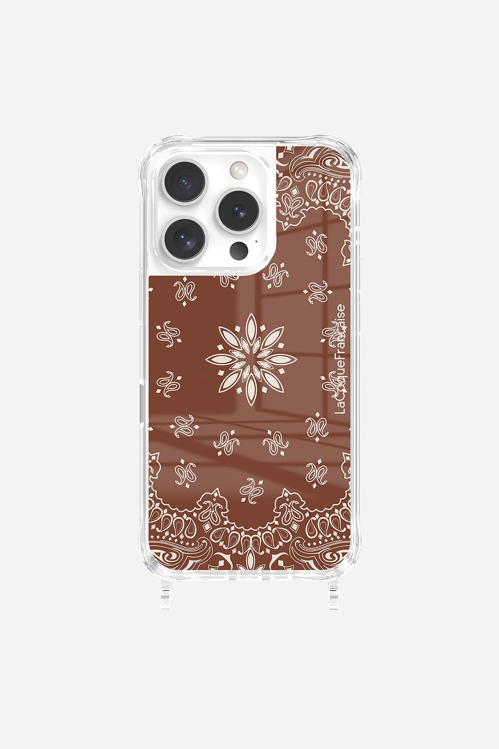 Coque Anneaux Imprimee Bandana Brun - 7