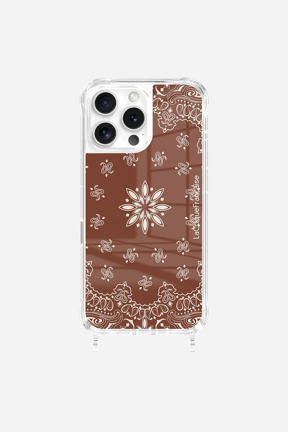 Brown Bandana Printed Rings Case