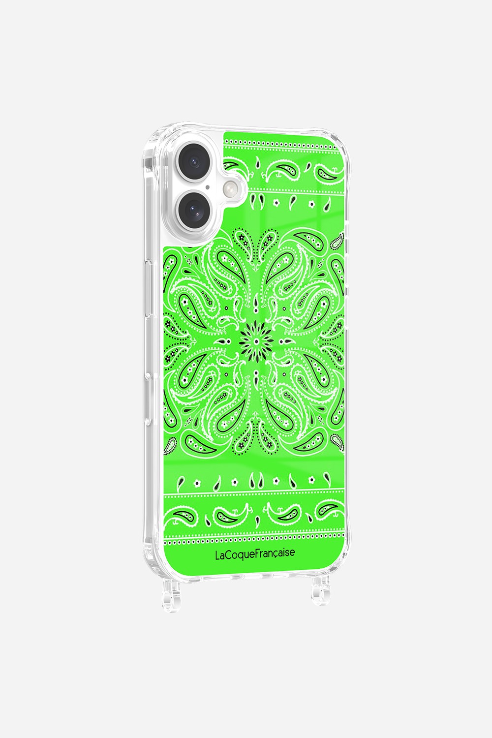 Coque Anneaux Imprimee Bandana Vert Fluo - 5