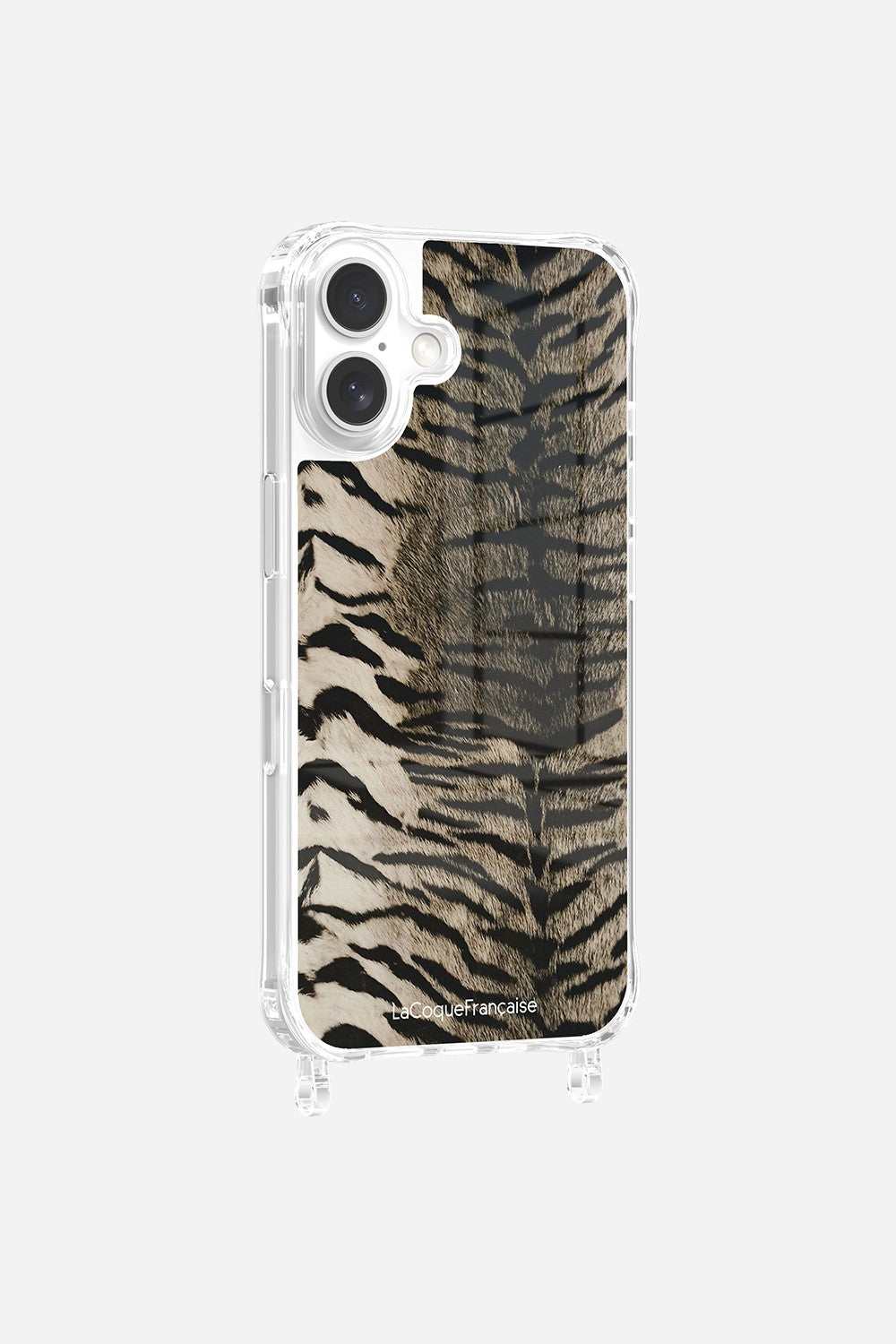 Grey Zebra Print Ring Case