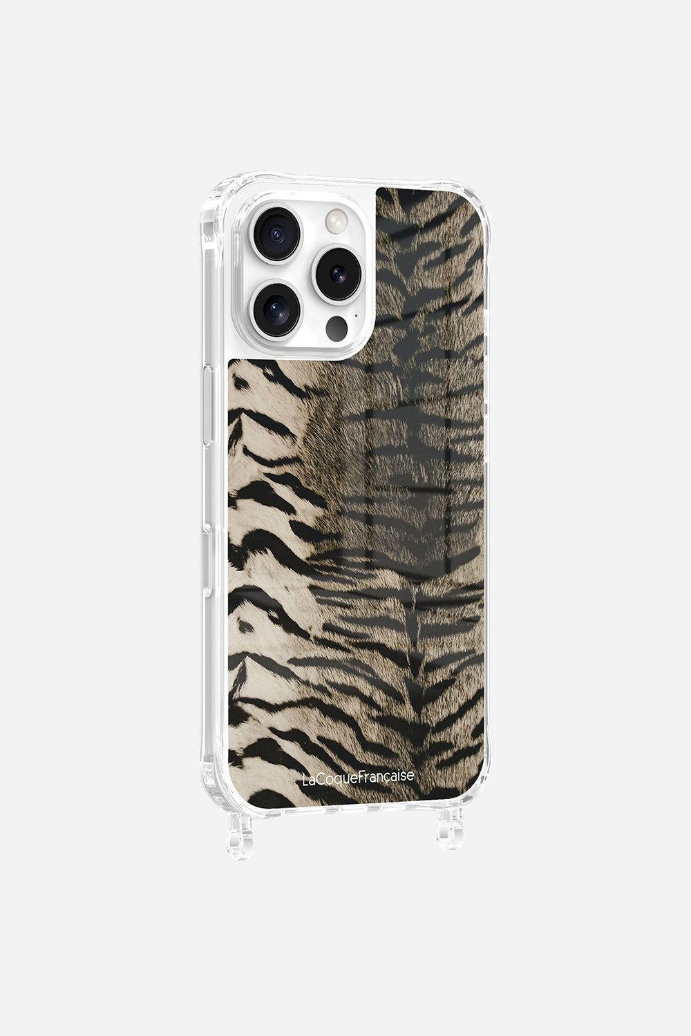 Grey Zebra Print Ring Case