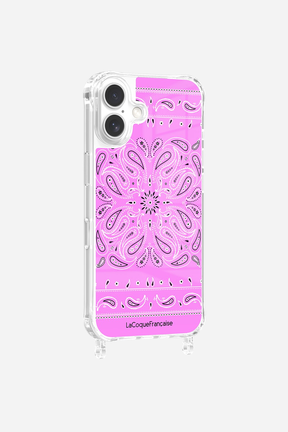 Coque Anneaux Imprimee Bandana Rose
