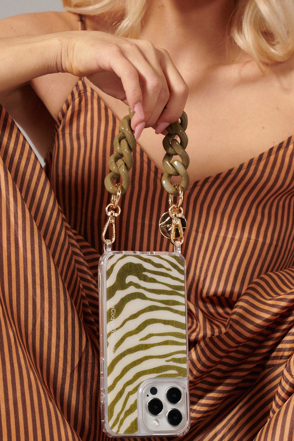 Gianna Khaki Short Chain 30 cm