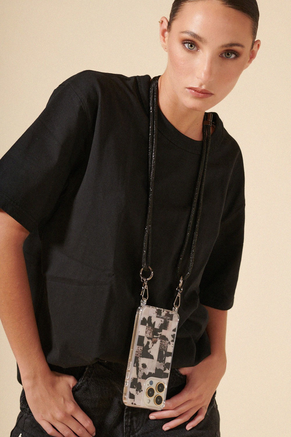 Cordon Uni Mariah Noir