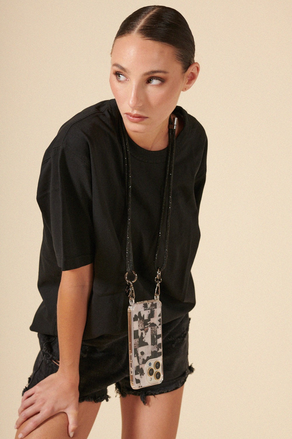 Cordon Uni Mariah Noir