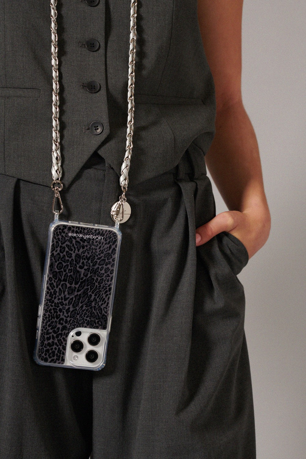 Chaine Longue Lou Argent 120 cm