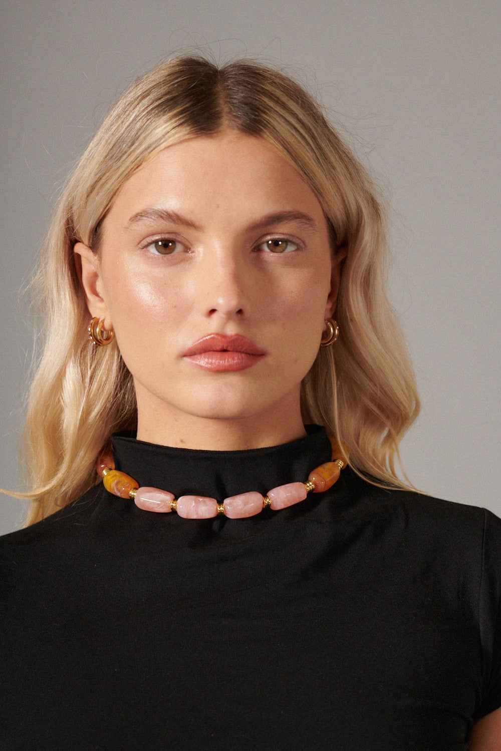 Chaine Courte Talia Jaune 40 cm